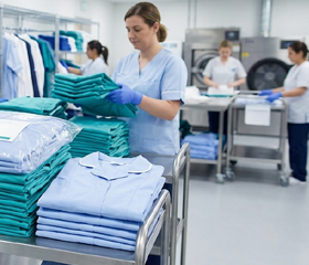 Hygienically cleaned uniforms